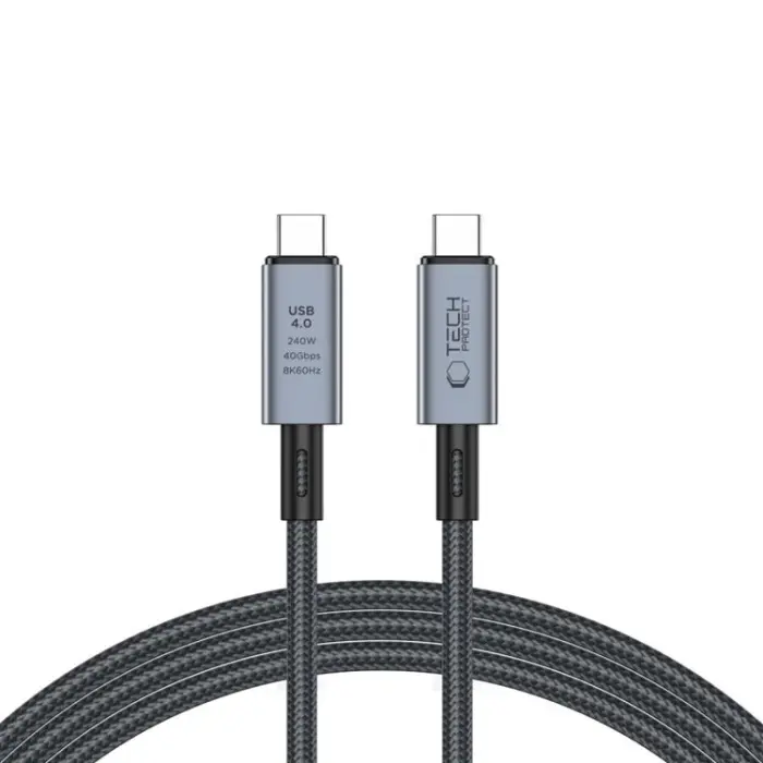 Tech-Protect USB-C kabel iPhone Air 240W 40Gbps premium laddare kablar ultra-fast charging