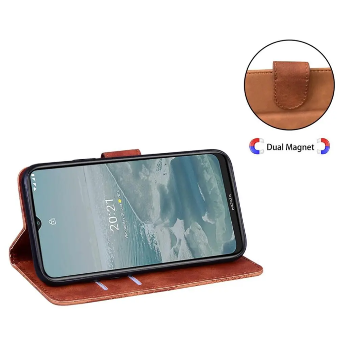 Taltech - Google Pixel 7 Pro Plånboksfodral Premium - Brun