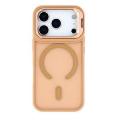 A-One Brand - iPhone 17 Pro Mobilskal MagSafe Lins Kickstand - Ökenguld