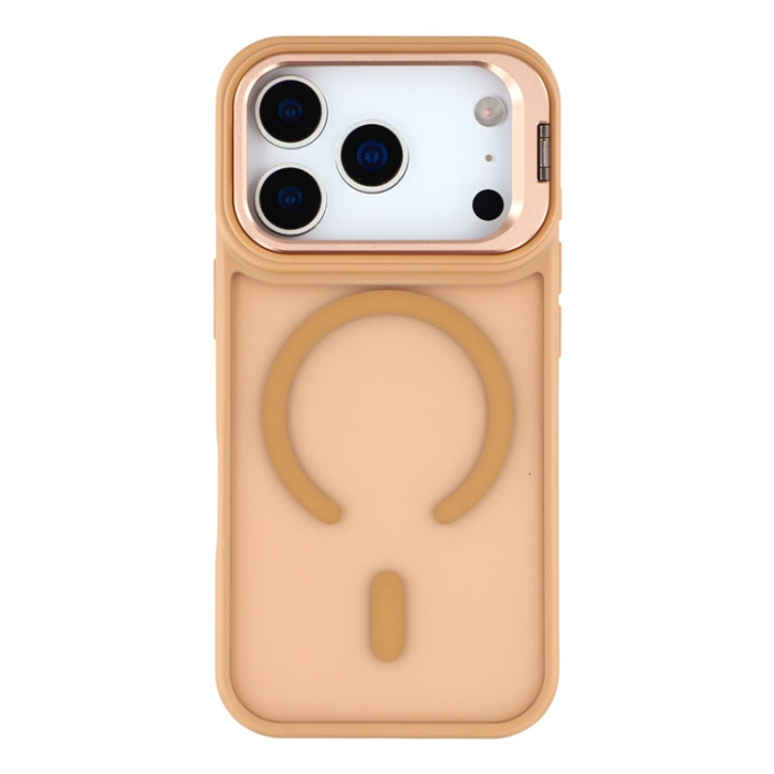 A-One Brand - iPhone 17 Pro Mobilskal MagSafe Lins Kickstand - Ökenguld