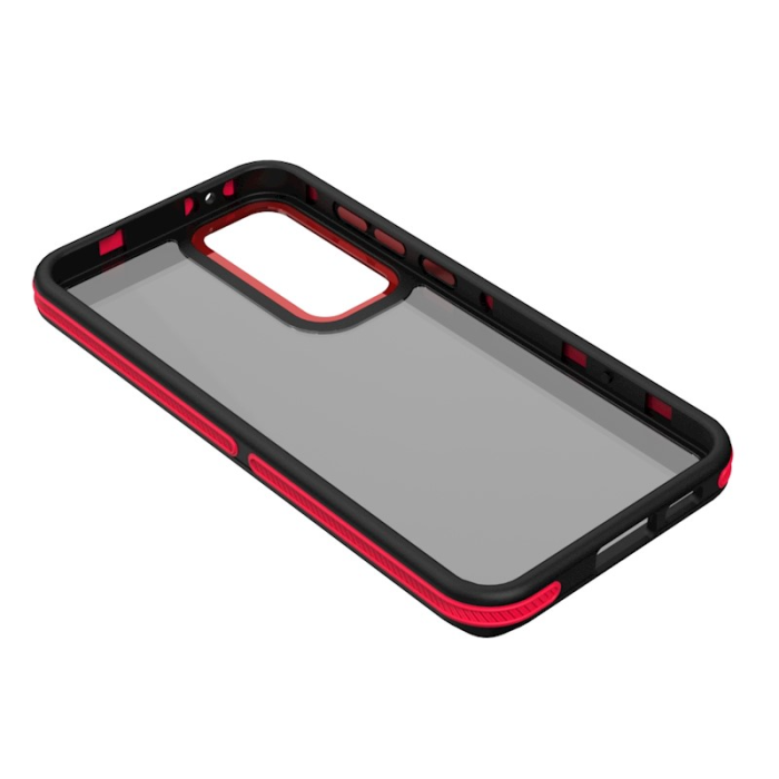 OEM - Galaxy A16 Mobilskal Crystal Black - Röd