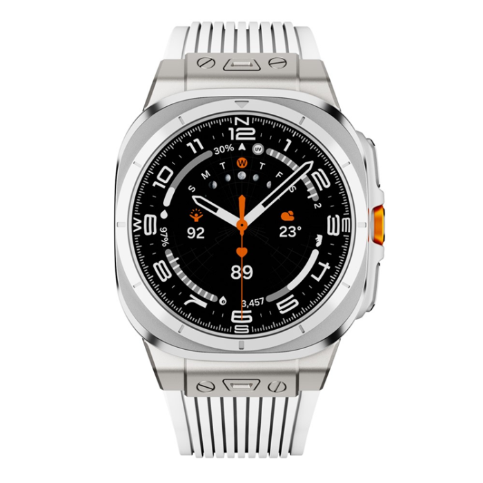 A-One Brand - Galaxy Watch Ultra 47mm Armband Titanium Connector - Vit