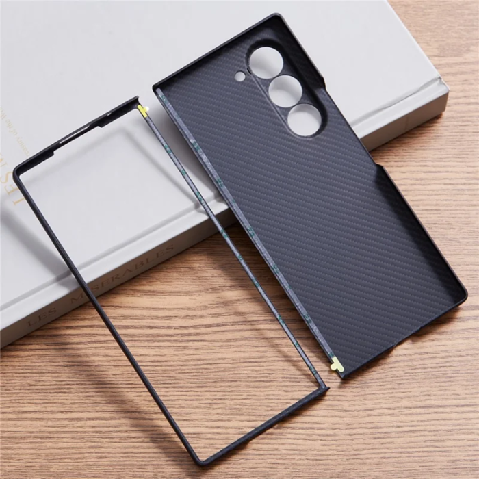 A-One Brand - Galaxy Z Fold 6 5G Mobilskal Aramid Fiber 600D - Svart