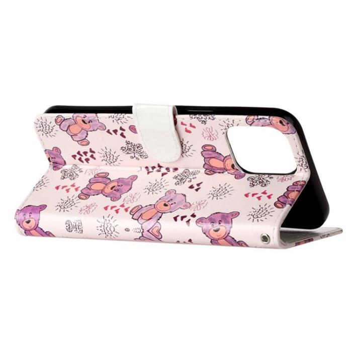OEM - iPhone 14 Pro Plånboksfodral Folio Flip - Bear