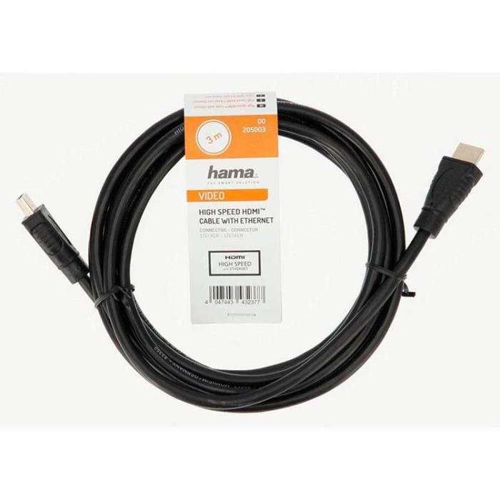 Hama - HAMA HDMI Kabel Guldpläterad 3m