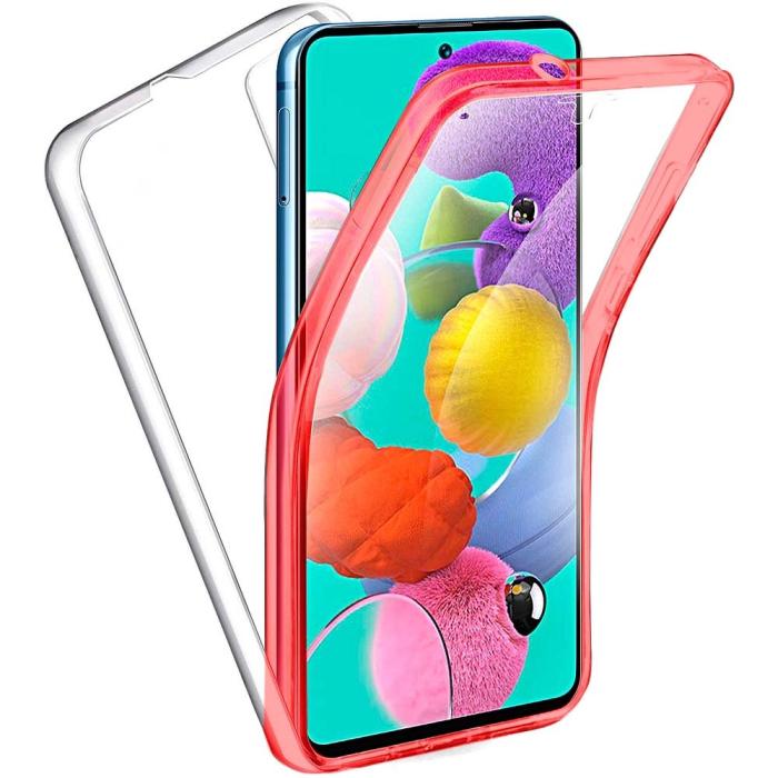 Forcell - 360 heltäckande skal till Samsung Galaxy S21 Röd