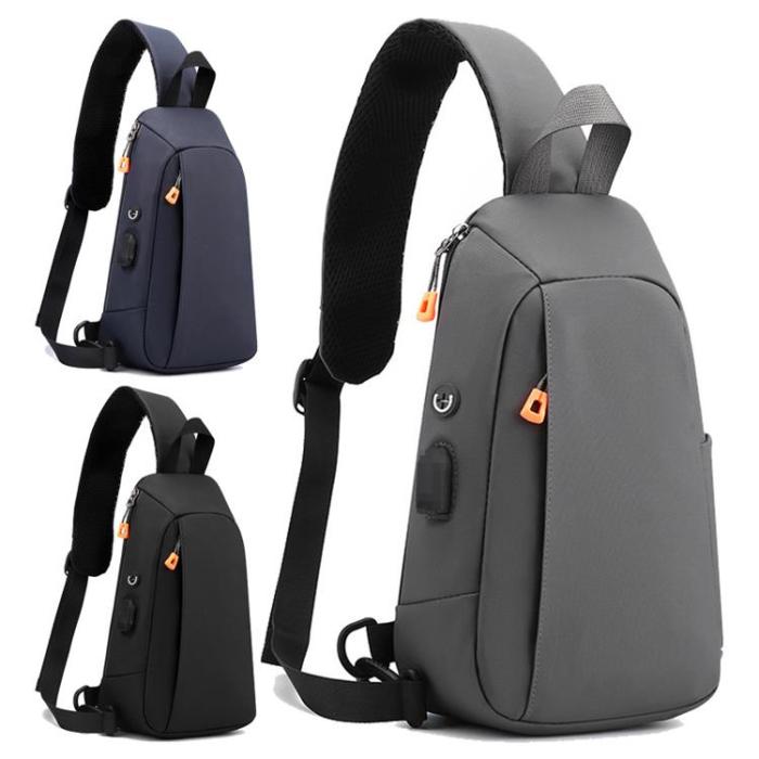 A-One Brand - CrossBody Väska USB Port - Svart