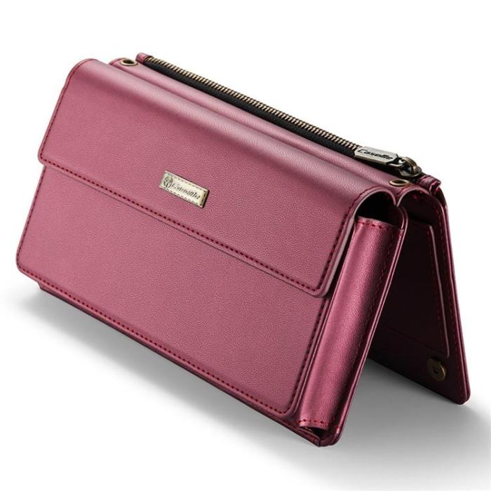 Caseme - CASEME Me20 Crossbody Väska 4.0-7.6'' Läder - VinRöd