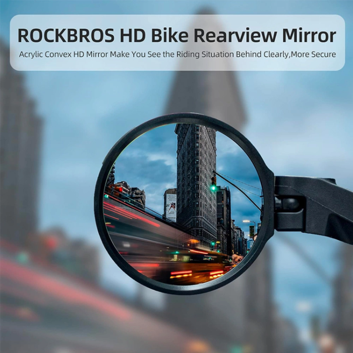 Rockbros - Rockbros bakre höger cykelspegel - Svart
