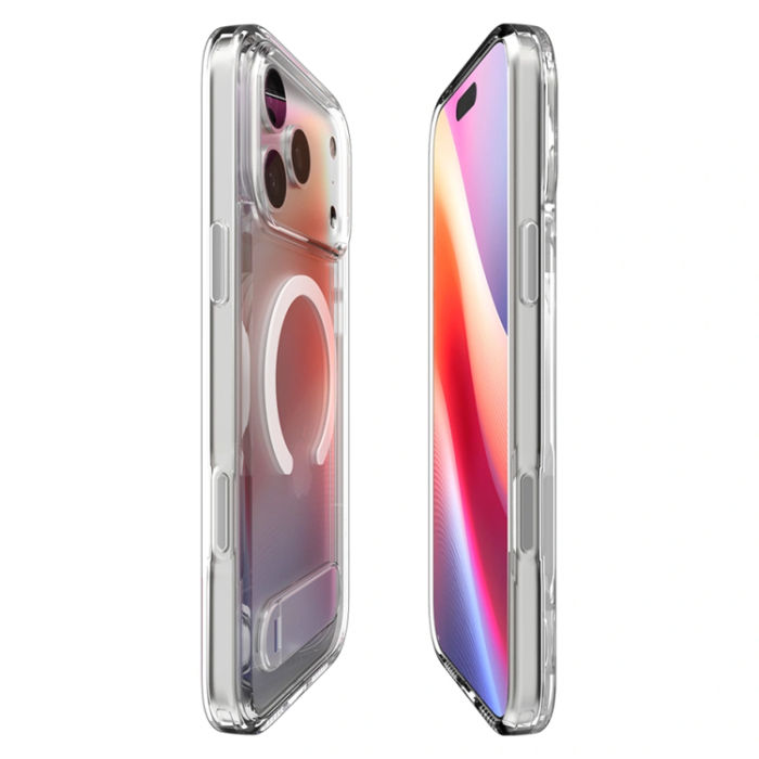 Spigen - Spigen iPhone 17 Pro Mobilskal Magsafe Ultra Hybrid - Clear/Vit