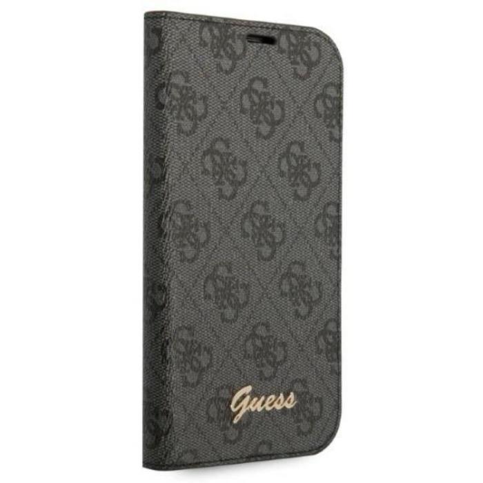 Guess - GUESS iPhone 14 Pro Plånboksfodral Vintage Gold Logo - Svart
