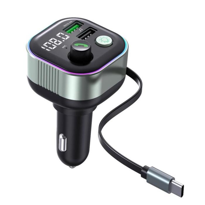 OEM - Billaddare 65W Snabbladdningsadapter med Bluetooth-Kompatibel MP3-Spelare GZ11