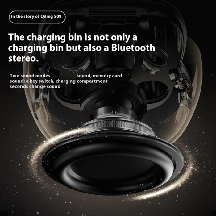 A-One Brand - Trådlösa Hörlurar med Pekskärm i Fullfärg In-Ear Bluetooth S09