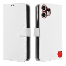 A-One Brand - Nothing CMF Phone 2 Pro Plånboksfodral Diamond Läder - Vit