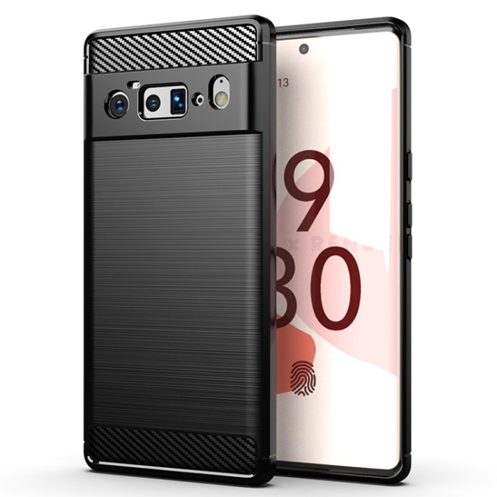 UTGATT - Google Pixel 6 Pro Skal Carbon Flexible - Svart