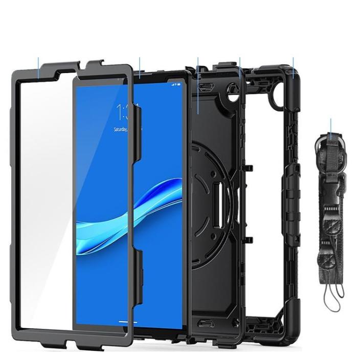 UTGATT - Tech-Protect Solid 360 Skal Lenovo Tab M10 10.1 2ND Gen TB-X306 - Svart