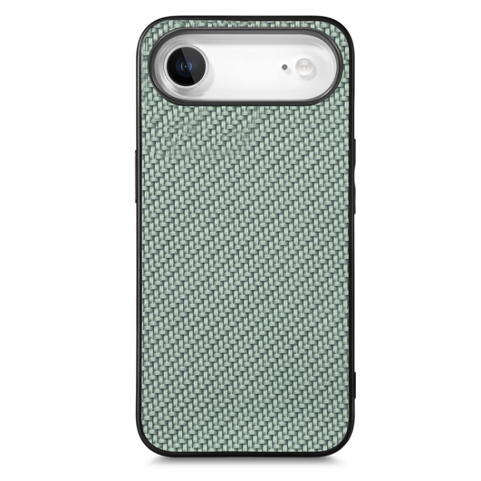 A-One Brand - iPhone Air Mobilskal Carbon Fiber PU Läder - Grön
