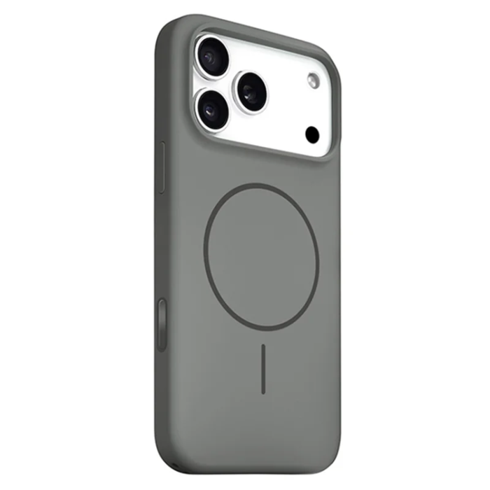 A-One Brand - iPhone 17 Pro Mobilskal Magsafe Liquid Silikon - Grå