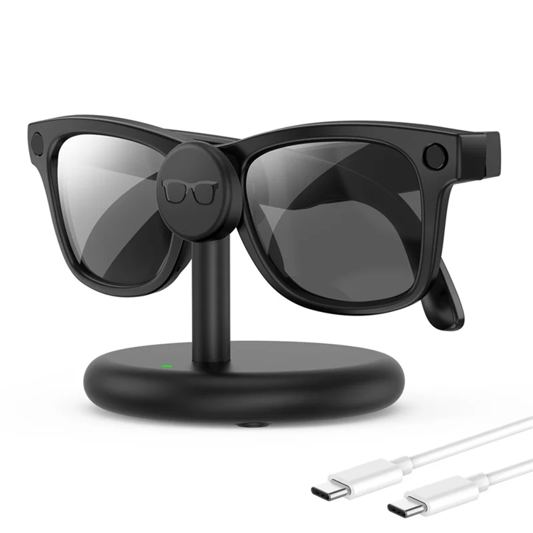 Laddningsställ AR Smart Glasögon För Ray-Ban Meta - Svart