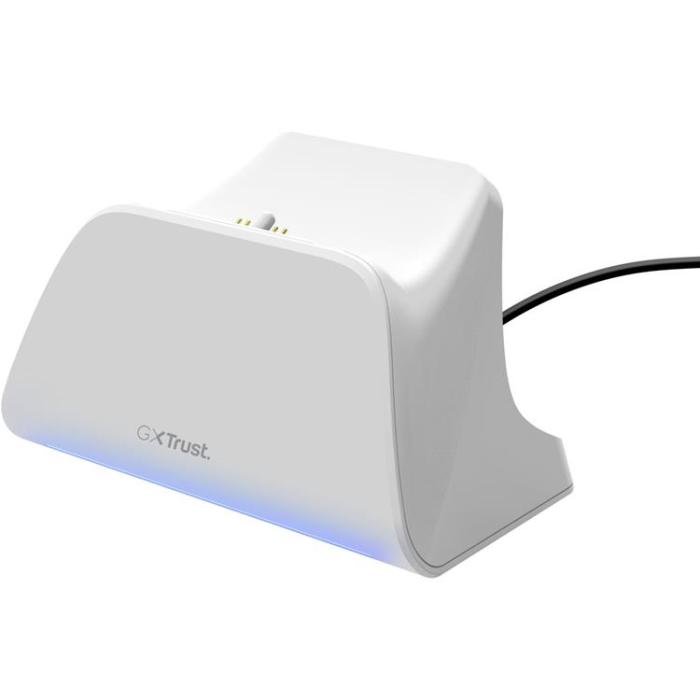Trust - Trust GXT 255W Snabbladdningsställ för PS5-handkontroll Vit