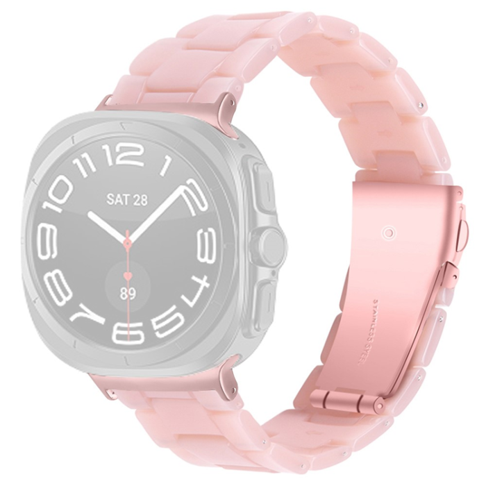 A-One Brand - Galaxy Watch 8/8 Classic (40/44/46mm) Armband Vattentät Acrylic - Rosa