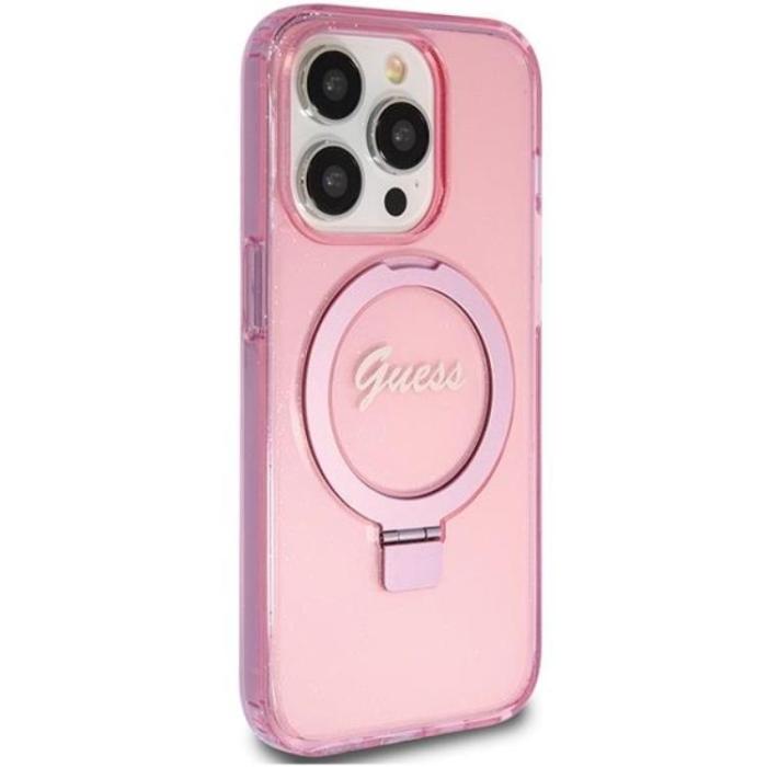 Guess - Guess iPhone 15 Pro Max Mobilskal Magsafe Script Glitter