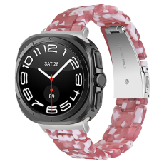 A-One Brand - Galaxy Watch 8/8 Classic (40/44/46mm) Armband Vattentät Acrylic - Röd Floral