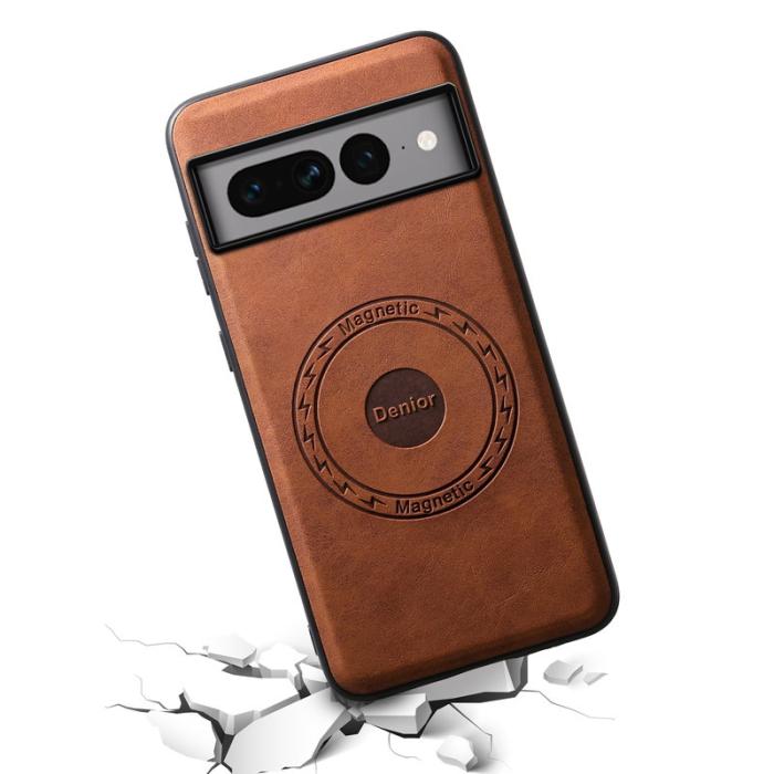 DENIOR - DENIOR D14 Google Pixel 7 Pro 5G Fodral PU+PC+TPU Brun