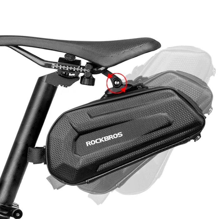 Rockbros - Rockbros B69 Cykelsadelväska 1,8L med Lätt Släppsystem - Svart