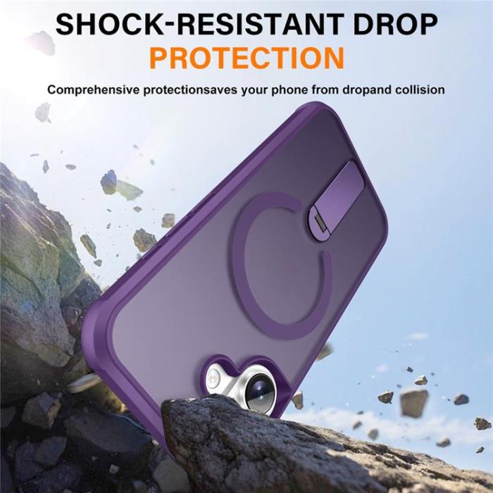 A-One Brand - iPhone 17 Mobilskal MagSafe Kickstand - Lila