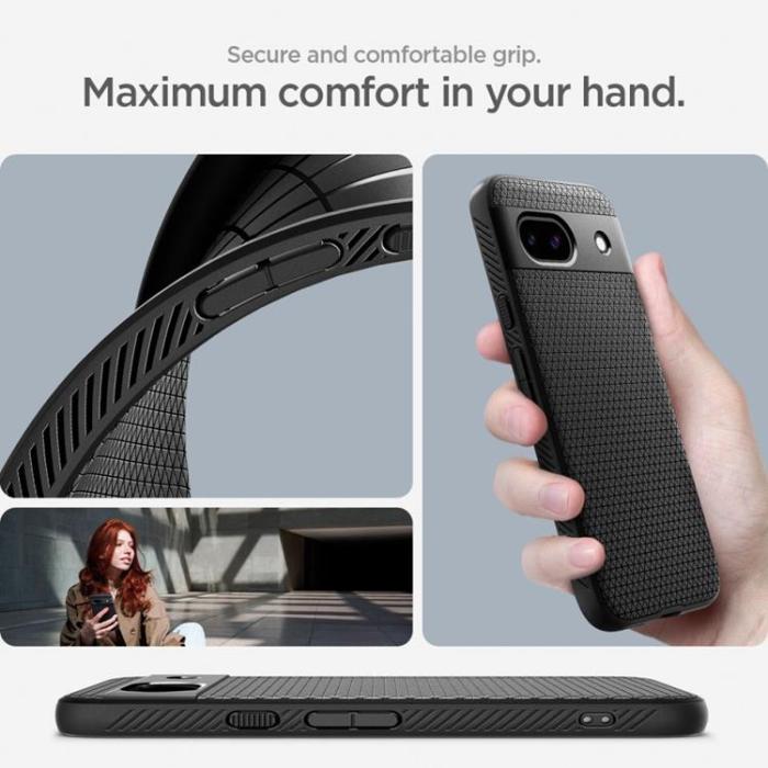 Spigen - Spigen Google Pixel 8A Mobilskal Liquid Air - Matte Svart