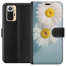 iSecrets - Pl&aring;nboksfodral till Xiaomi Redmi Note 10 Pro med Sommarblommor