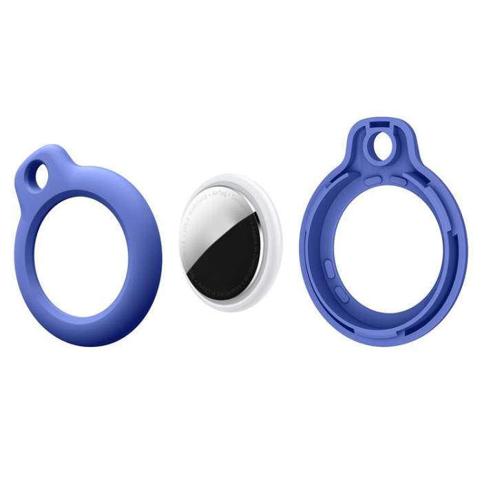 A-One Brand - Airtag hållare med nyckelring - Blå