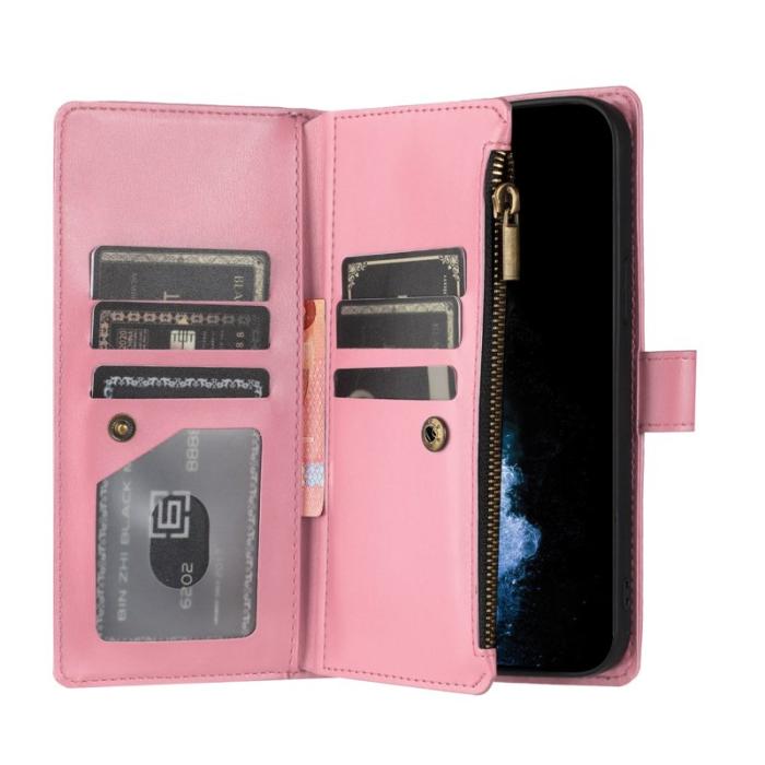 OEM - Plånboksfodral för Samsung Galaxy S26 Konstläder Stativ - Rosa