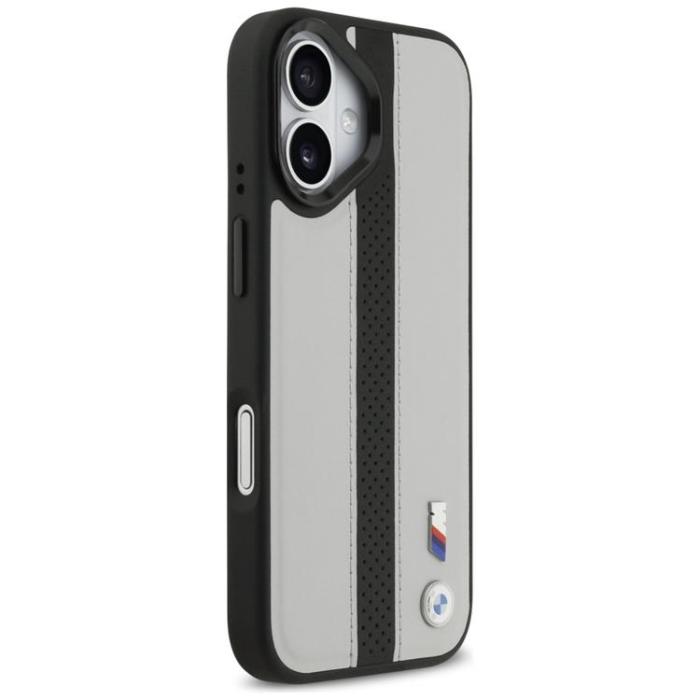 BMW - BMW iPhone 17 Mobilskal MagSafe M Perforated Stripe Logo - Grå