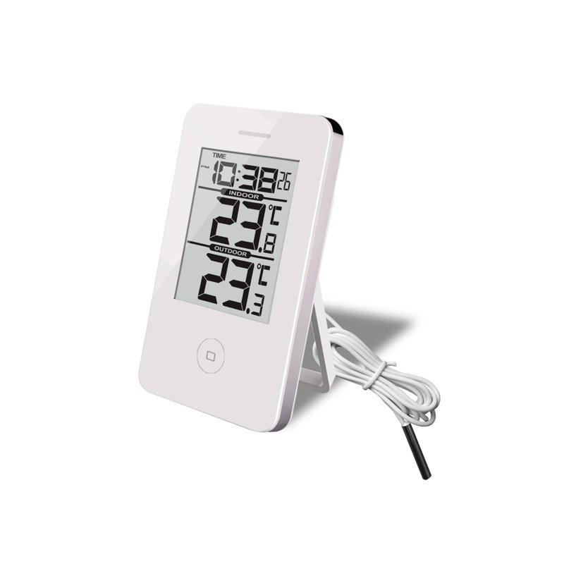 TERMOMETER Termometer och Klocka Digital