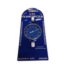 TERMOMETER - TERMOMETER Termometer In-/Utomhus Rostfritt St&aring;l 75 mm