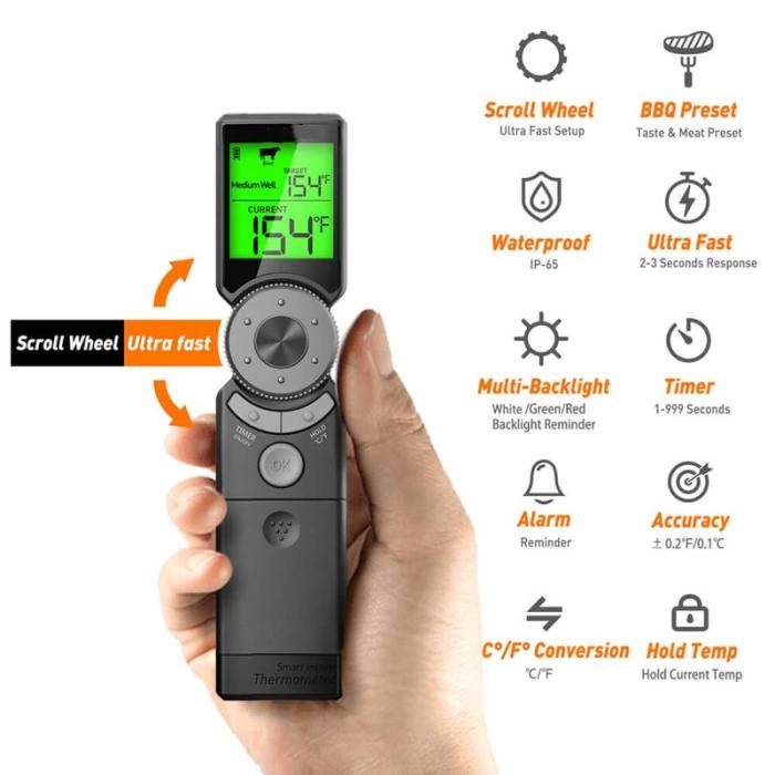 TERMOMETER - TERMOMETER Termometer Kött Digital med Timer