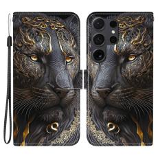 OEM - Pl&aring;nboksfodral f&ouml;r Samsung Galaxy S26 Ultra Konstl&auml;der Stativ - Svart