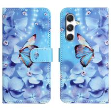 OEM - Pl&aring;nboksfodral f&ouml;r Samsung Galaxy S26 Konstl&auml;der - Blomma och Fj&auml;ril - M&ouml;rkgr&aring;