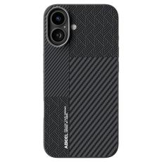 ABEEL - ABEEL Mobilskal till iPhone 16 Plus PC TPU Aluminium PU L&auml;der - Textur 1