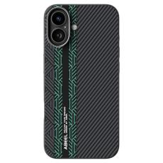 ABEEL - ABEEL Mobilskal till iPhone 16 Plus PC TPU Aluminium PU L&auml;der - Textur 2