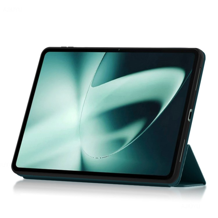 A-One Brand - OnePlus Pad Fodral Tri-Fold Stand Drop-Proof PU-Läder - Grön