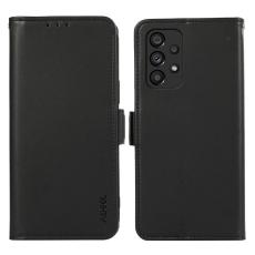 ABEEL - ABEEL Mobilskal till Samsung Galaxy A53 5G RFID-Skydding KonstL&auml;der Svart