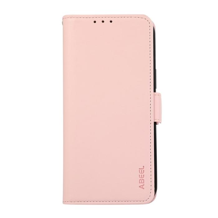 ABEEL - ABEEL Mobilskal till Samsung Galaxy A53 5G RFID-Skydd KonstLäder Rosa