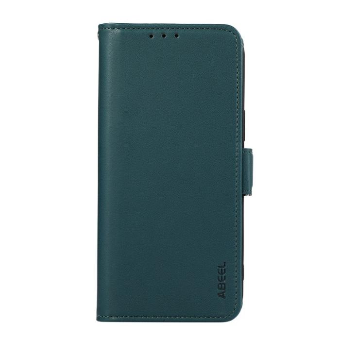 ABEEL - ABEEL Mobilskal till Samsung Galaxy A53 5G RFID-Skydding KonstLäder Grön