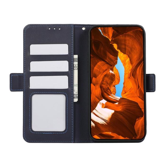 ABEEL - ABEEL Mobilskal till Samsung Galaxy A53 5G RFID-Skydd KonstLäder Blå