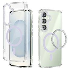 ABEEL - ABEEL Mobilskal till Samsung Galaxy S25 MagSafe Anti Scratch Klar Lila