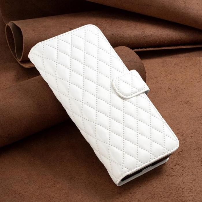 BINFEN COLOR - BINFEN COLOR Galaxy Z Fold 4 Plånboksfodral Rhombus - Vit