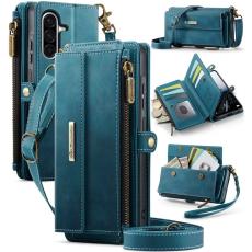 Caseme - CASEME Konstl&auml;der Pl&aring;nboksfodral till Samsung Galaxy A56 5G - Gr&ouml;n
